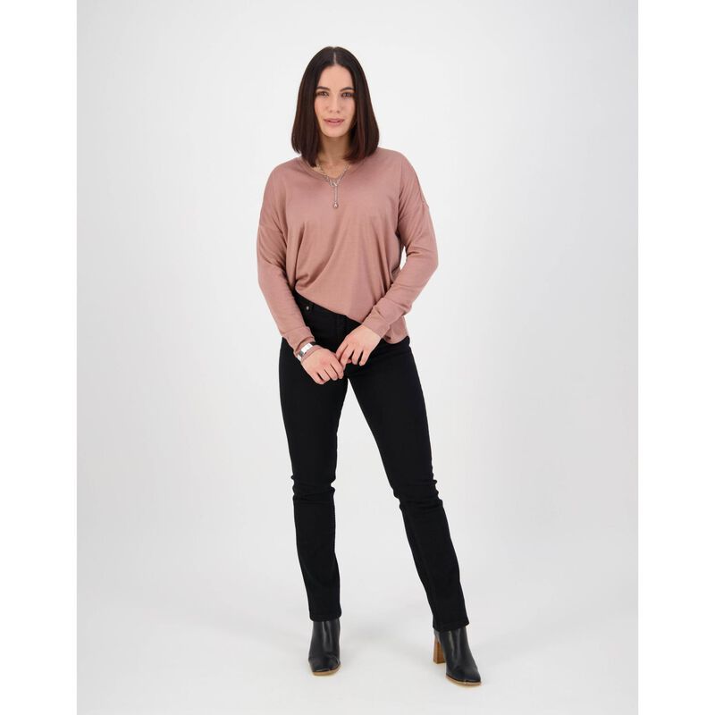 Vassalli Slim Leg Jean With Heavy Top Stitch image number 3